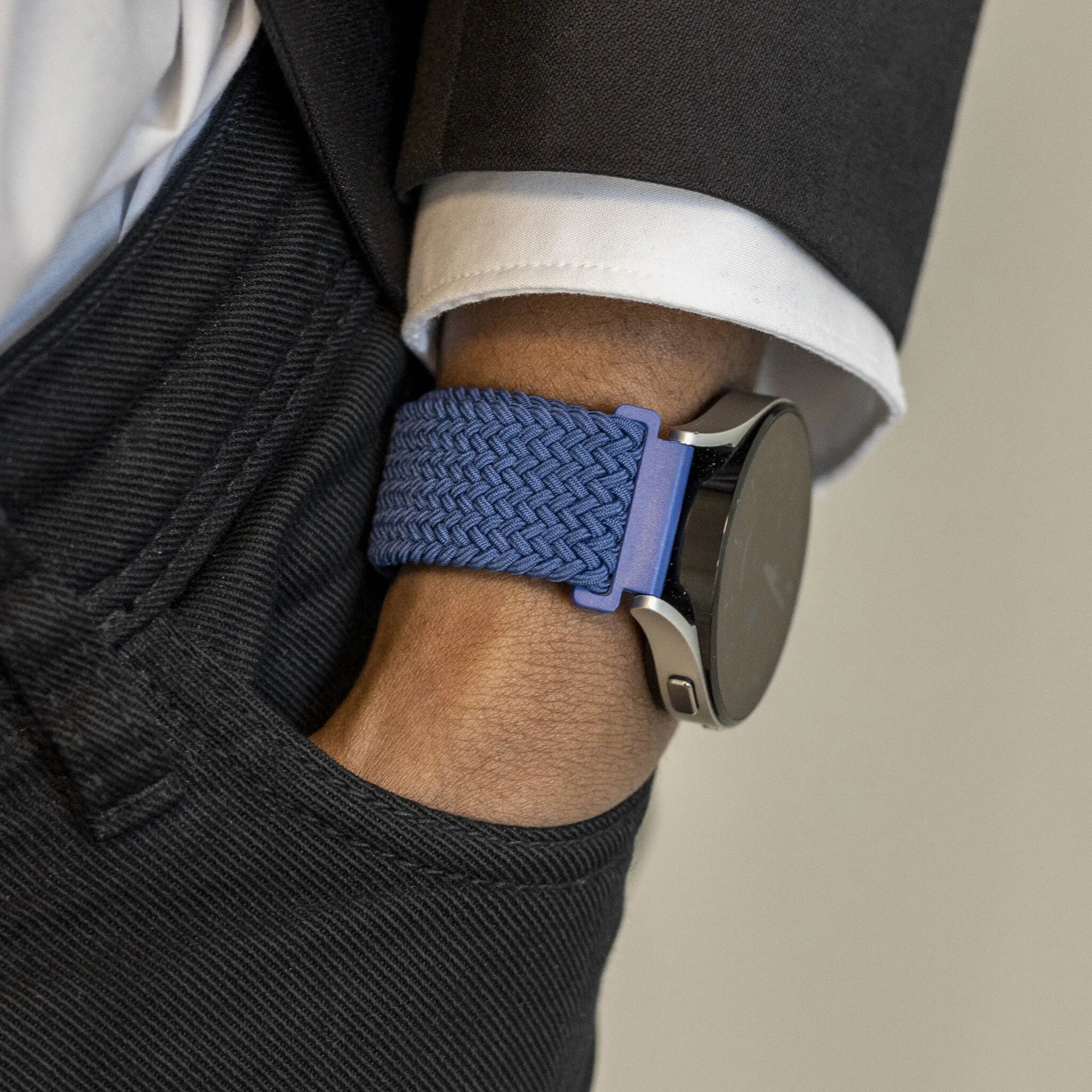 Suunto Race 2 gevlochten band met P-buckle (donkerblauw)