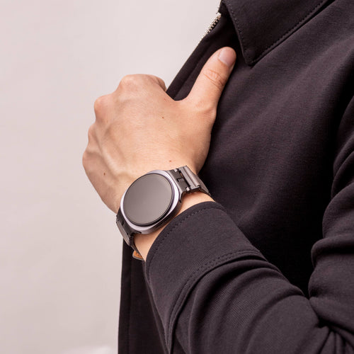 Samsung Galaxy Watch 8 Classic Premium Leather Strap (Grey)