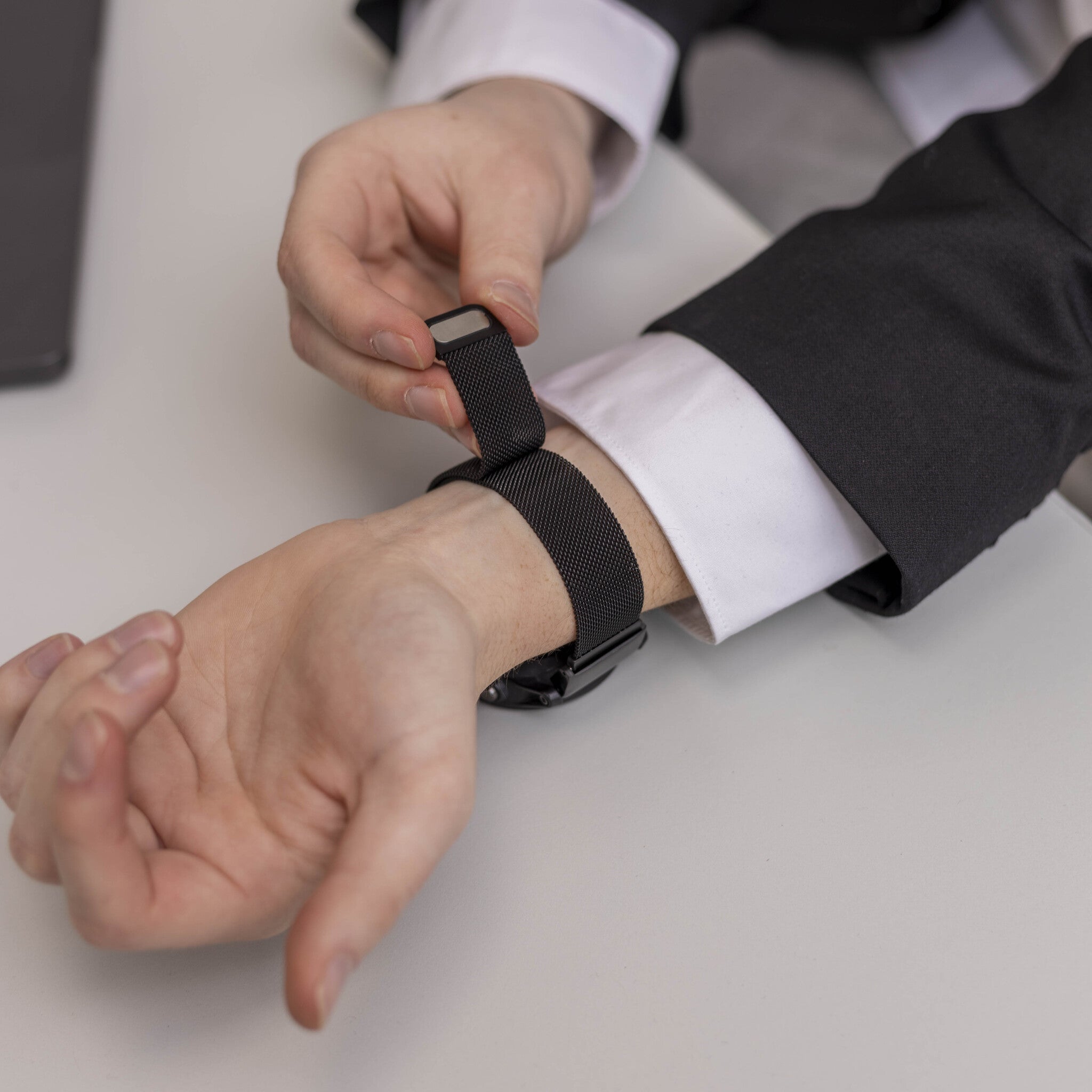 Garmin Approach S62 Milanese band (zwart)