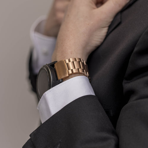 Garmin Approach S62 stalen band (rosé goud)