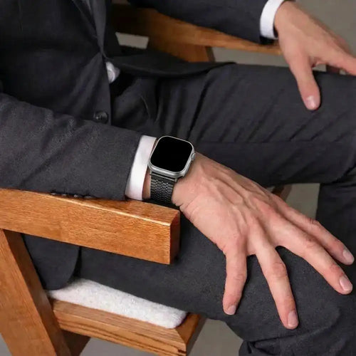 Apple Watch Ultra Stainless Steel Strap (Black)