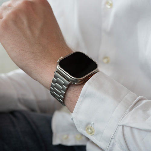 Apple Watch Ultra stalen band (titanium)