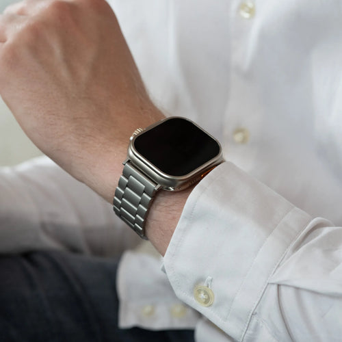 Apple Watch stalen band (titanium)
