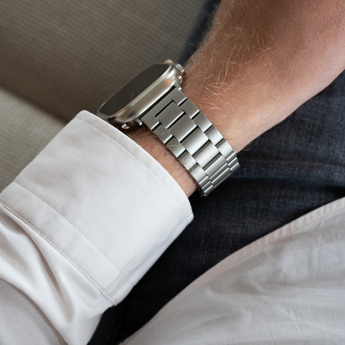 Apple Watch Ultra stalen band (titanium)