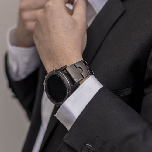 Garmin Fenix 7 titanium bandje (grafiet)