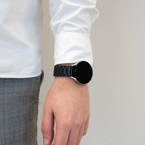 Bandz OnePlus Watch 3 stalen band 'Classic' (zwart)