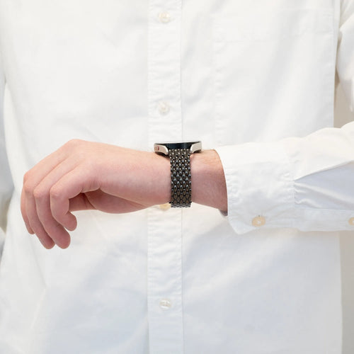 Bandz Oppo Watch X2 stalen band 'Dragon' (zwart)