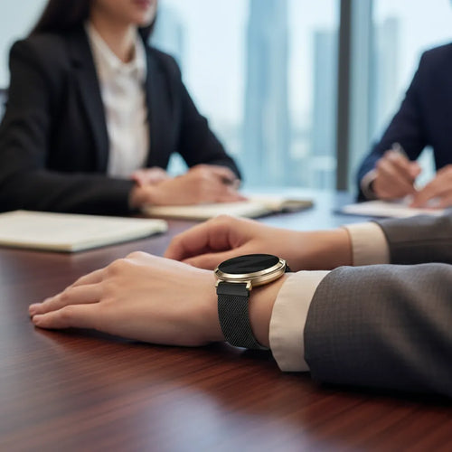 Milanese Loop Strap, black, lifestyle photo