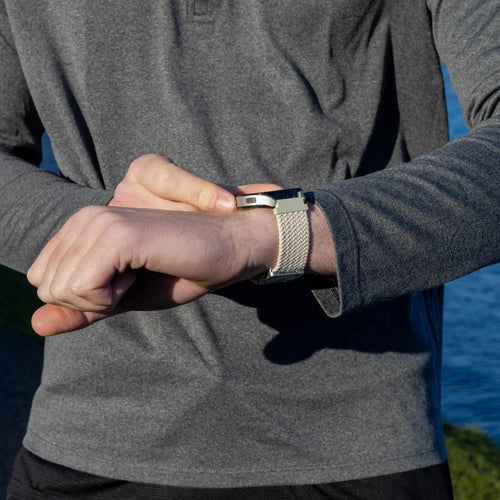 Fossil Gen 4 - Venture (HR) gevlochten band met P-buckle (sterrenlicht)