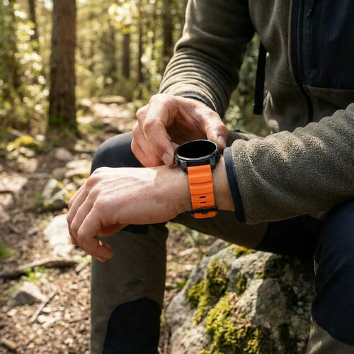 Garmin D2 Delta Trail Silicone Strap (Orange)