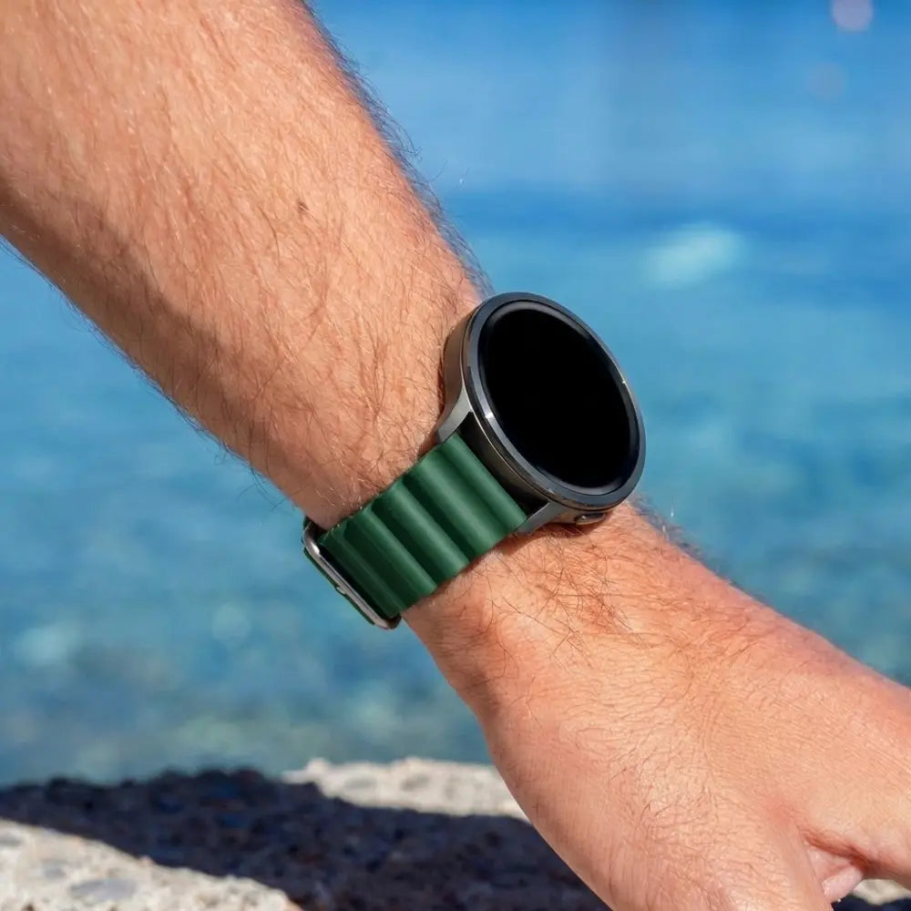 Bandz Garmin Vivoactive 4 ocean bandje 'Classic' (groen)