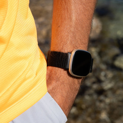 Fitbit Versa 3 Nylon Strap (Black)
