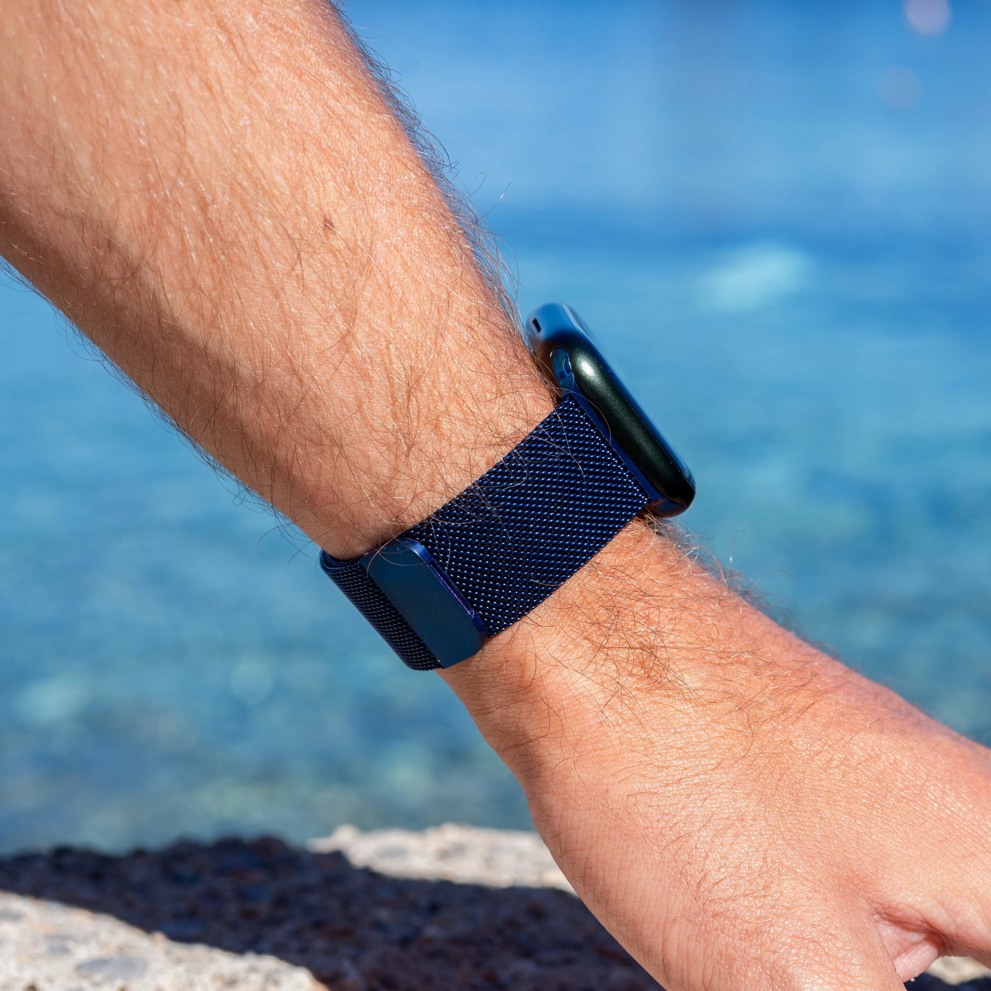 Apple Watch Milanese band (blauw)