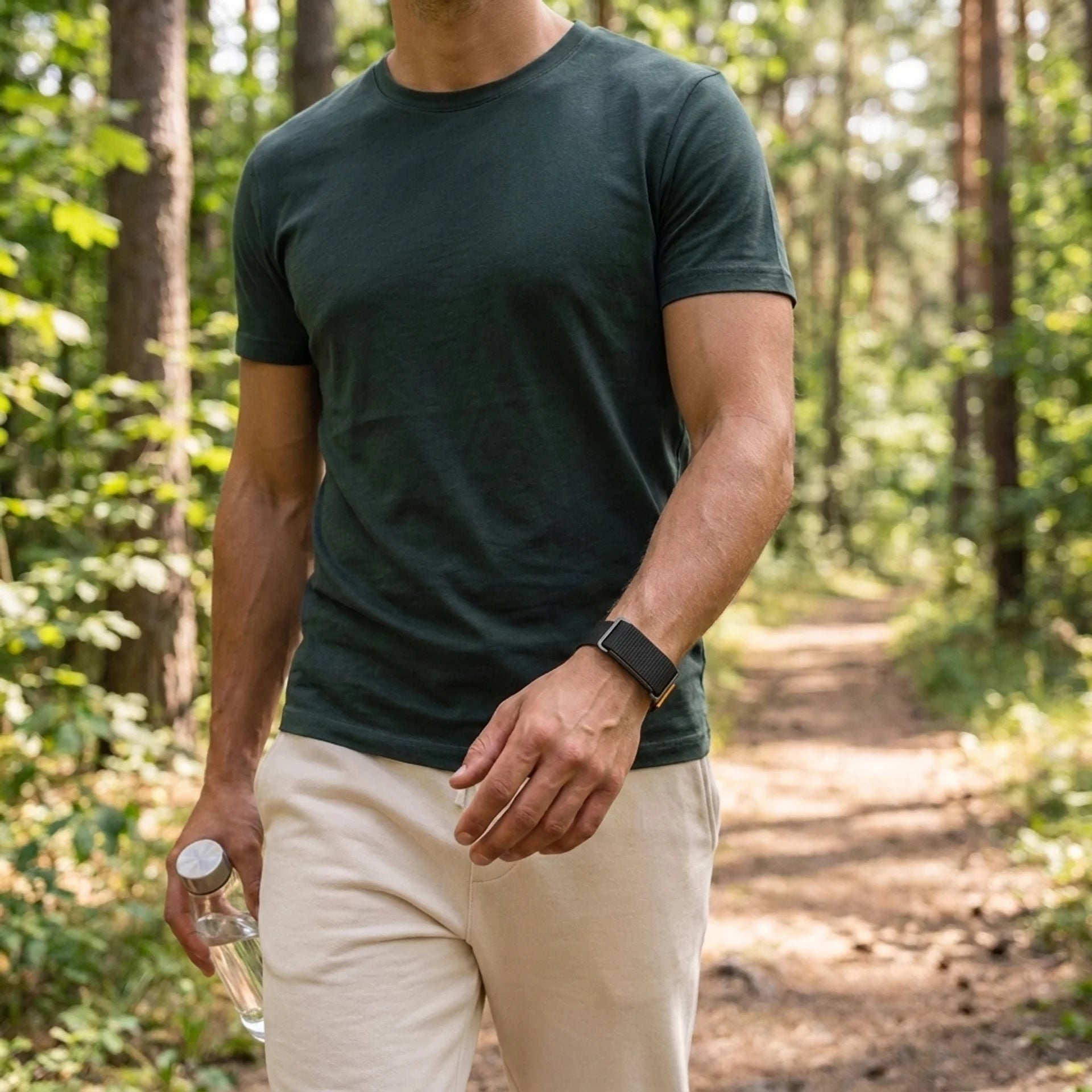 Fitbit Air ultradunne nylon band (zwart)