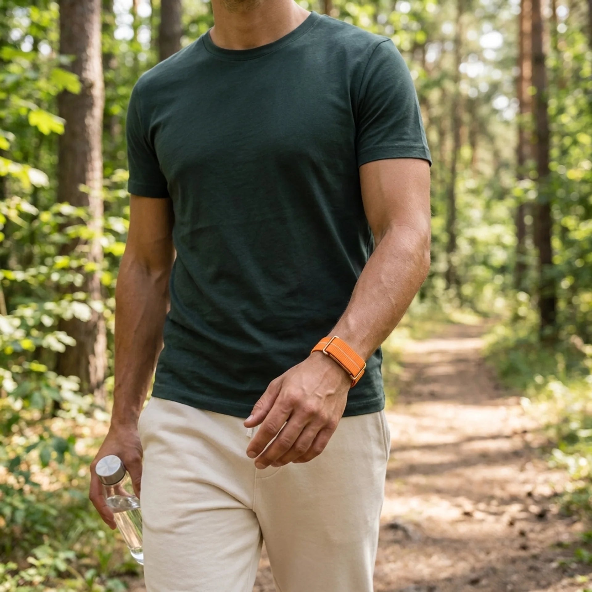 Fitbit Air ultradunne nylon band (oranje)