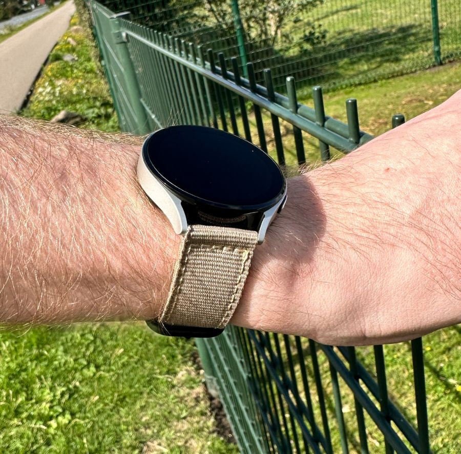 Samsung Galaxy Watch 3 - 45mm nylon gesp band (khaki)