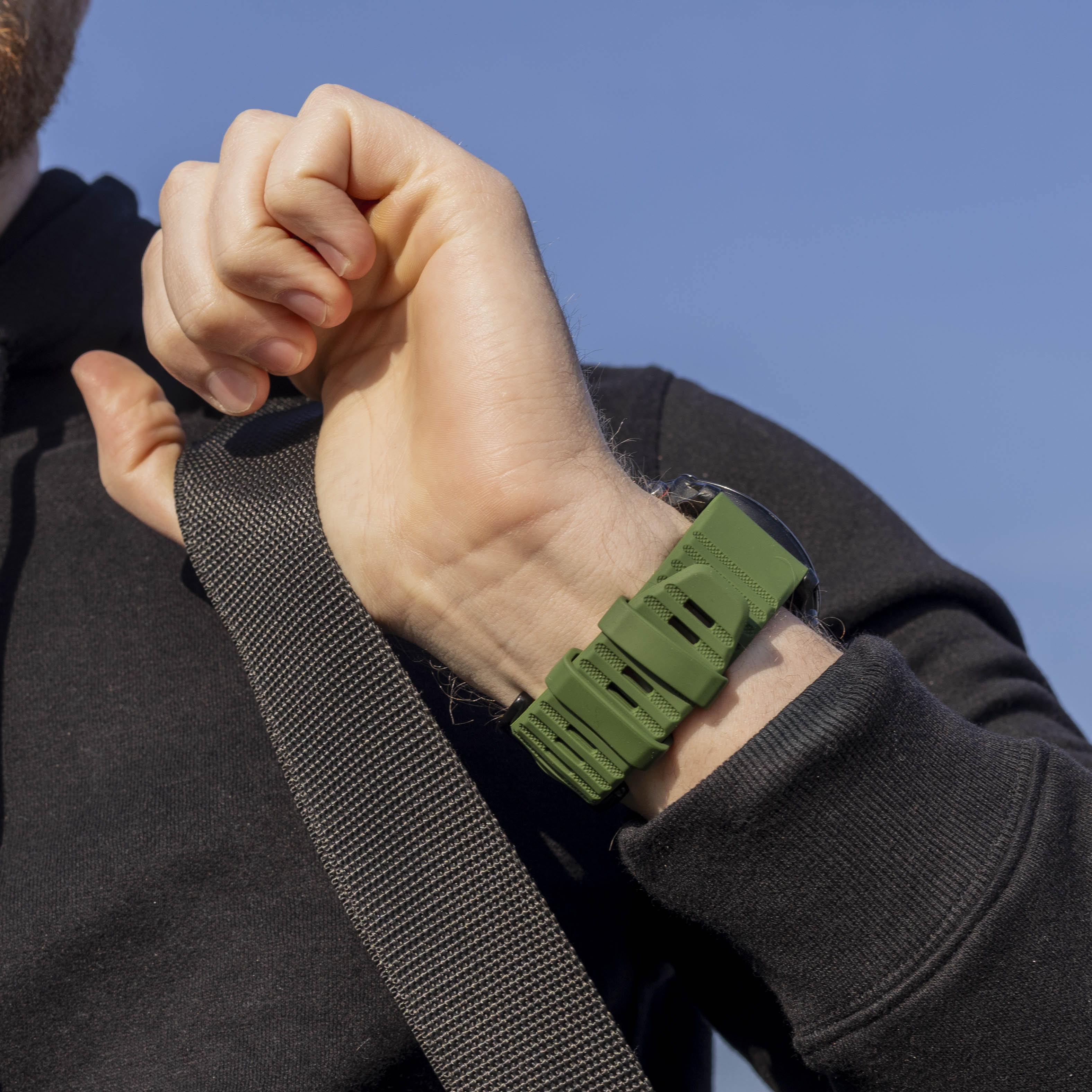 Garmin Enduro 1 / 2 / 3 Silicone Strap (Dark Green)