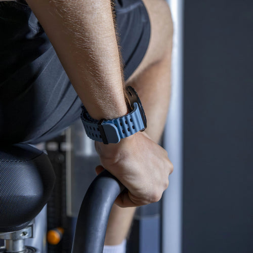 Silicone Ocean Strap, grey-blue, lifestyle photo