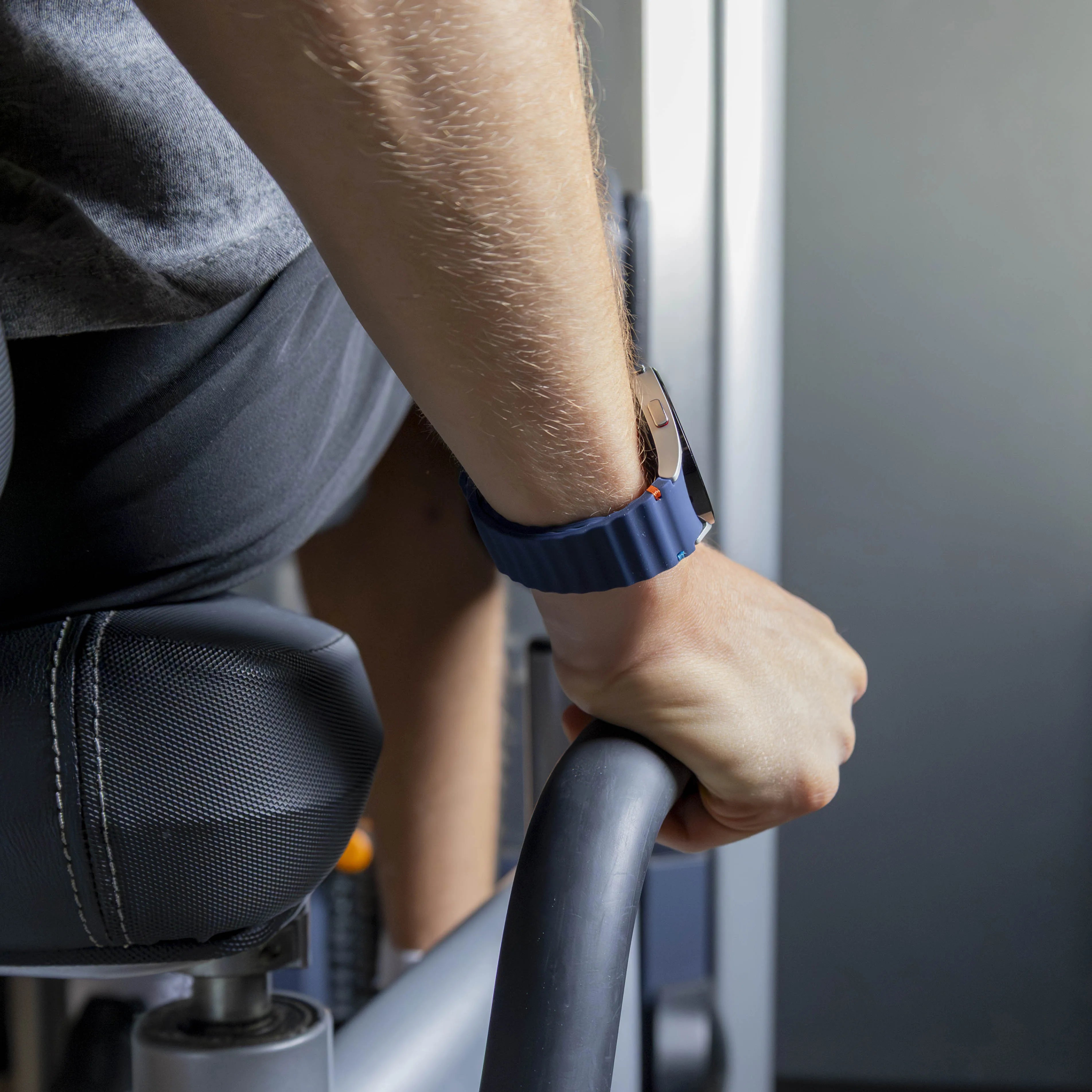 Wave Silicone Strap, dark blue, lifestyle photo