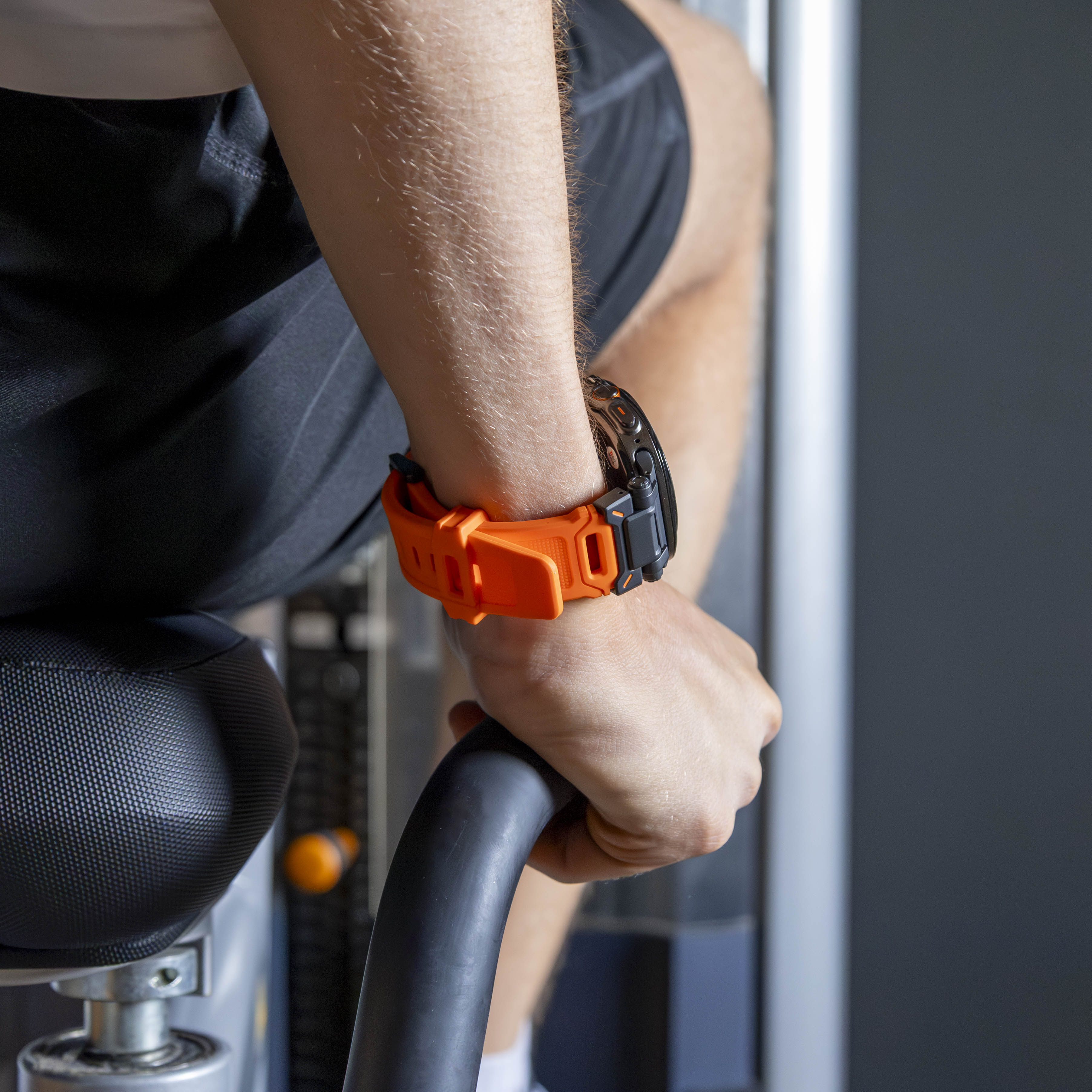 Samsung Galaxy Watch Ultra 2 Silicone Strap 'Explorer' (Orange/Black)