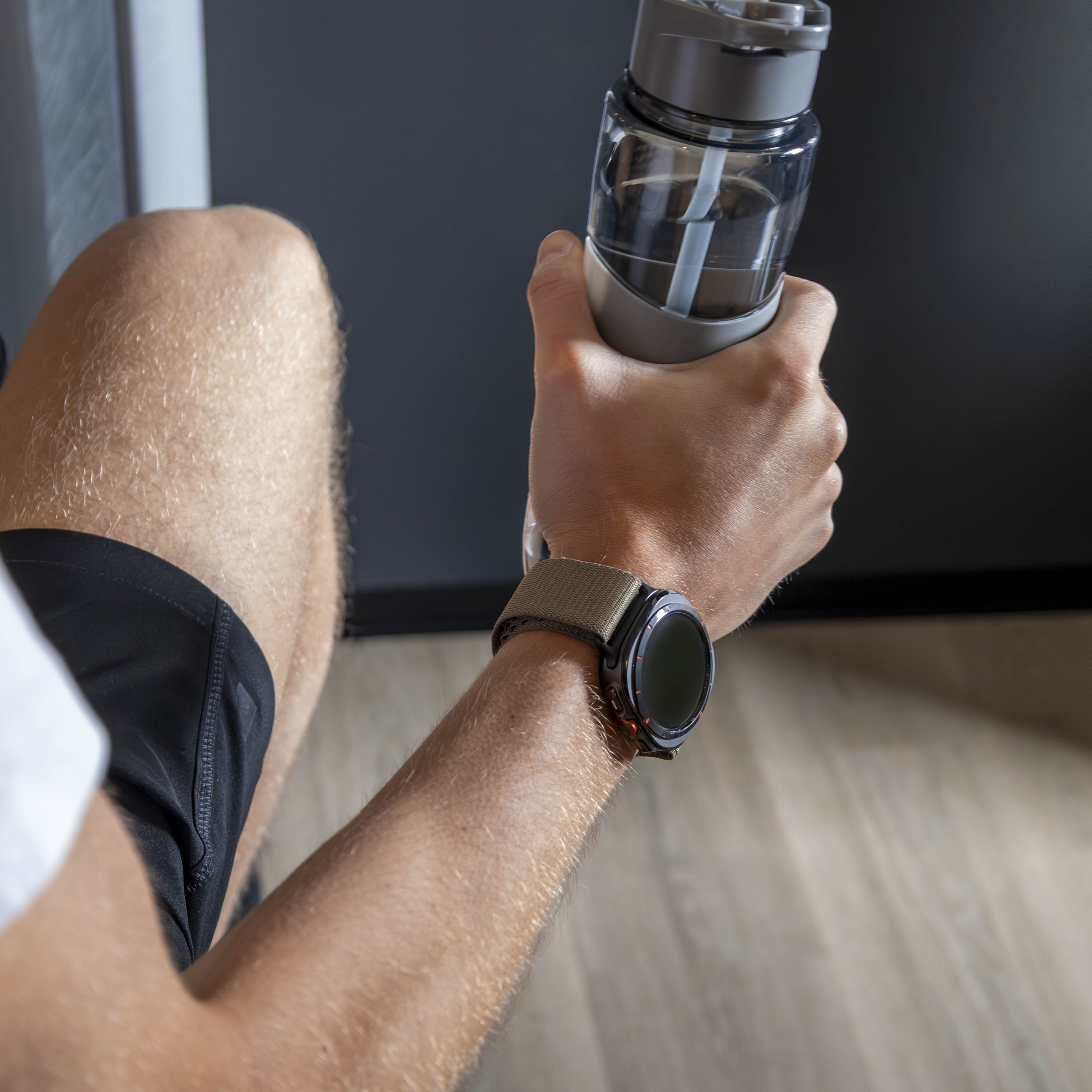 Samsung Galaxy Watch Ultra 2 Alpine nylon bandje (olijfgroen)