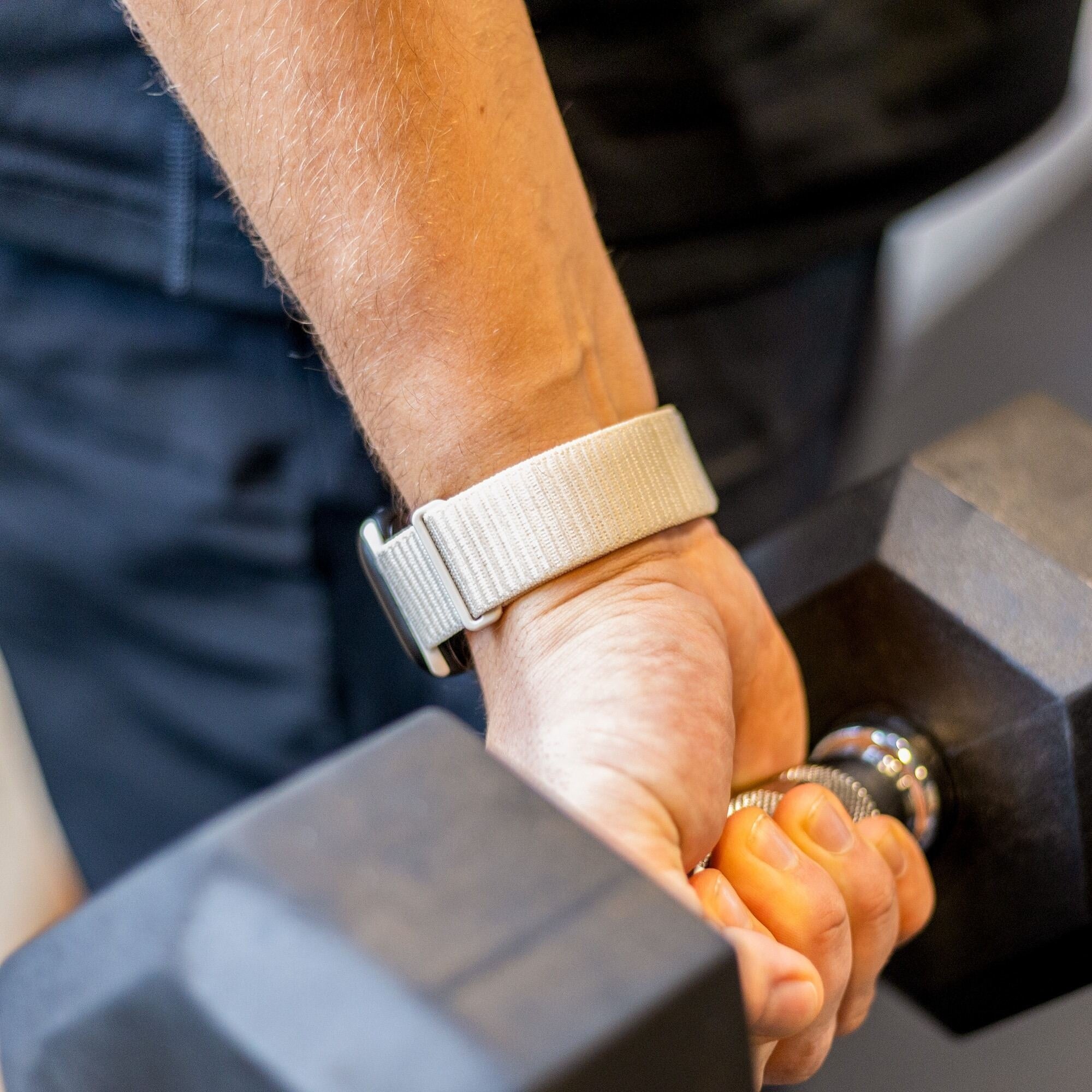 Apple Watch Ultra nylon loop bandje (sterrenlicht)
