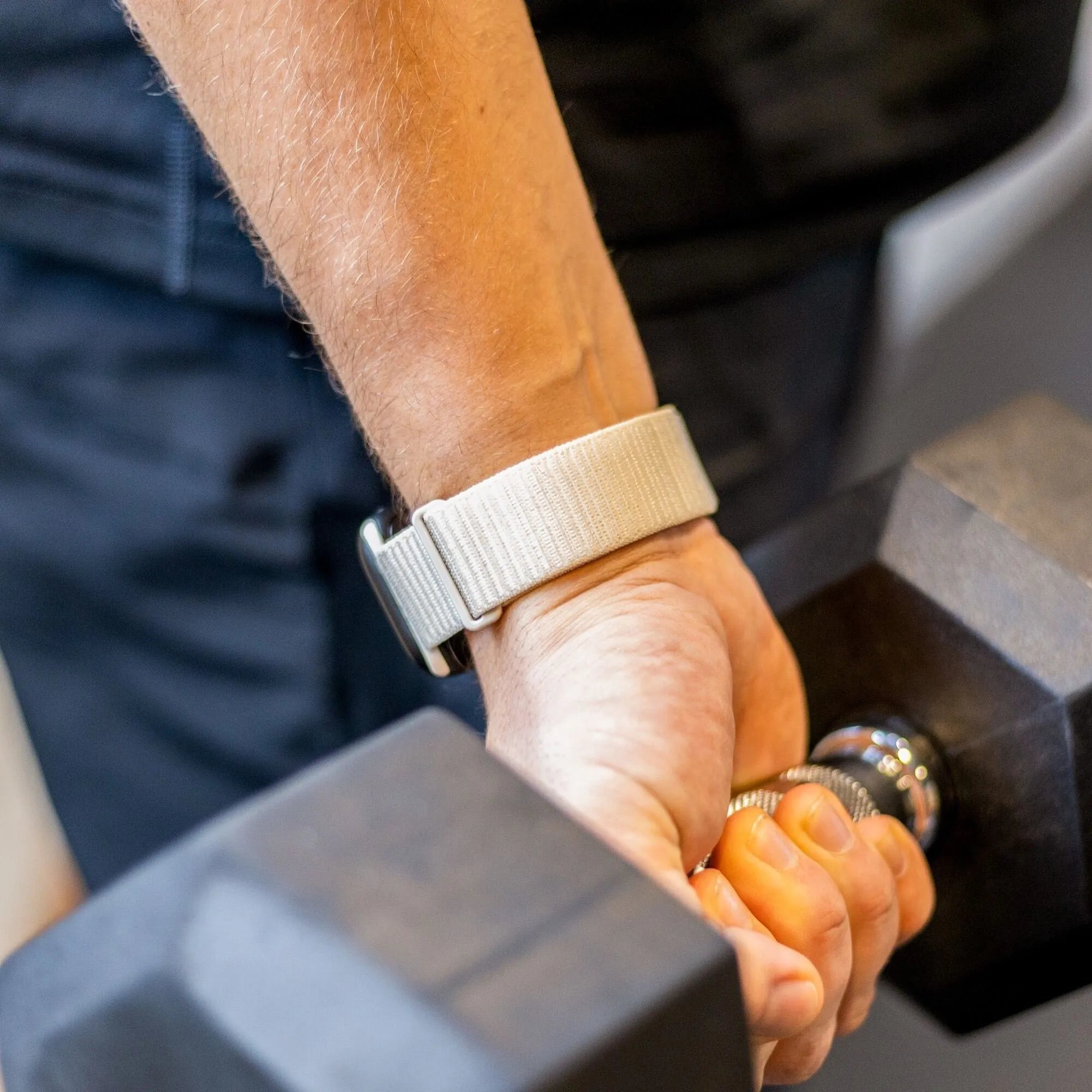 Apple Watch nylon loop bandje (sterrenlicht)