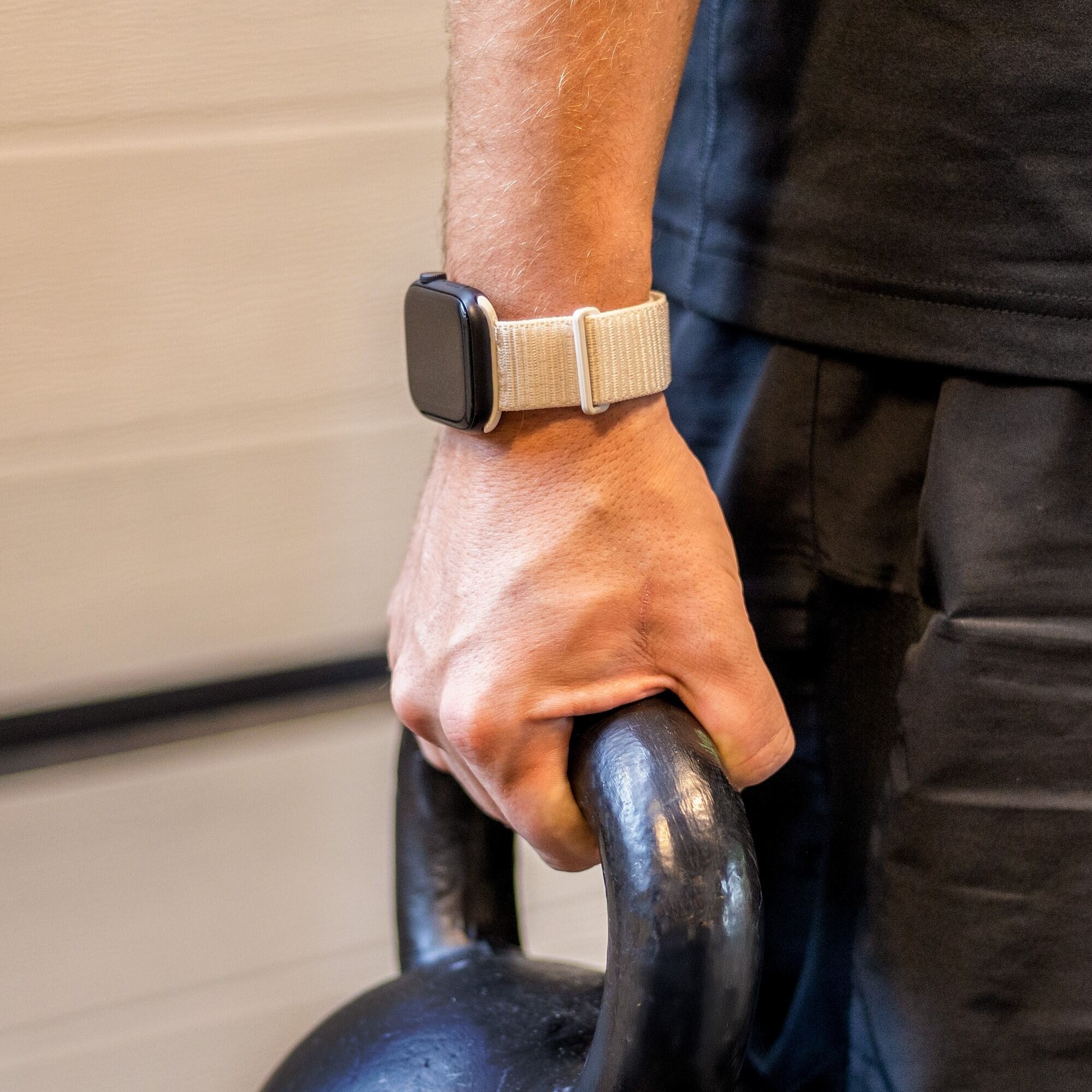 Apple Watch Ultra nylon loop bandje (sterrenlicht)