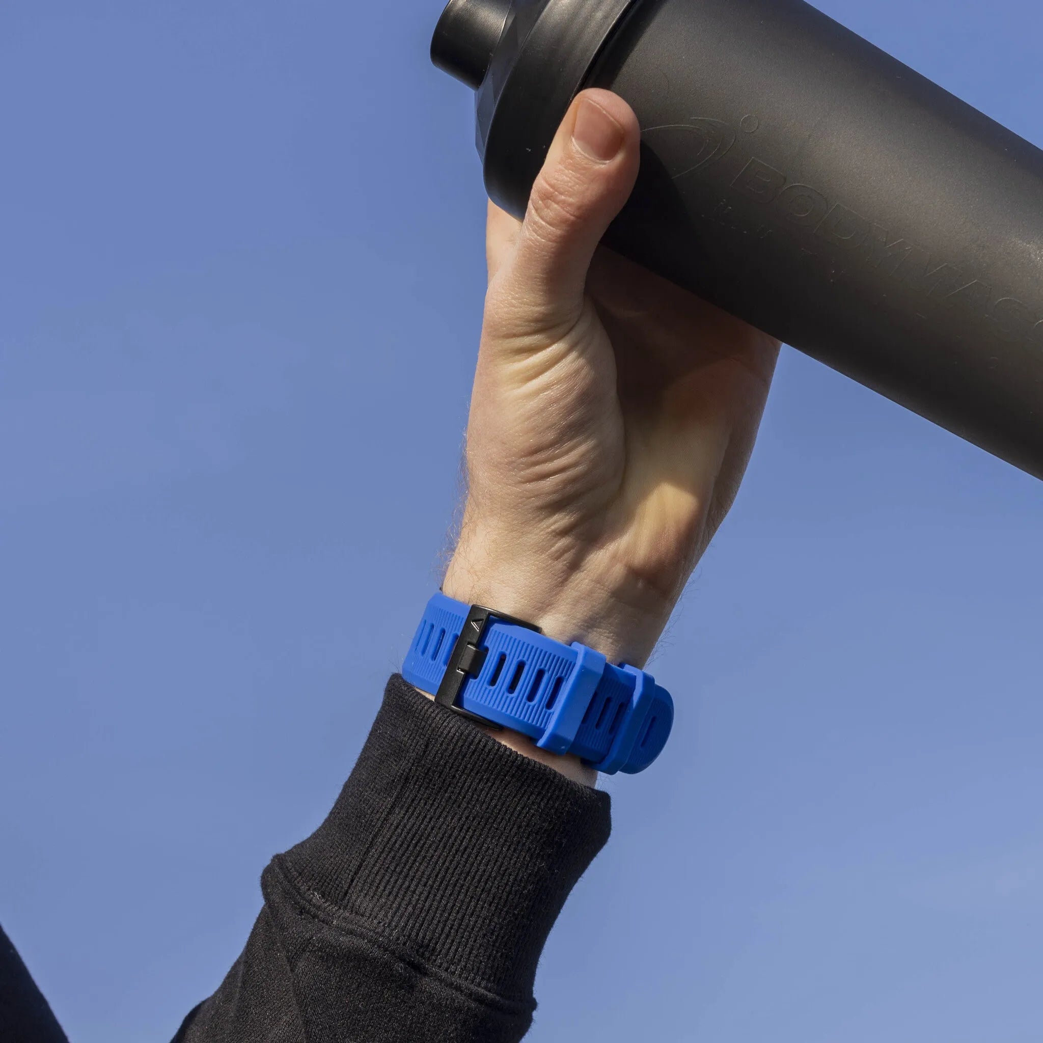 Silicone Strap, blue, lifestyle photo