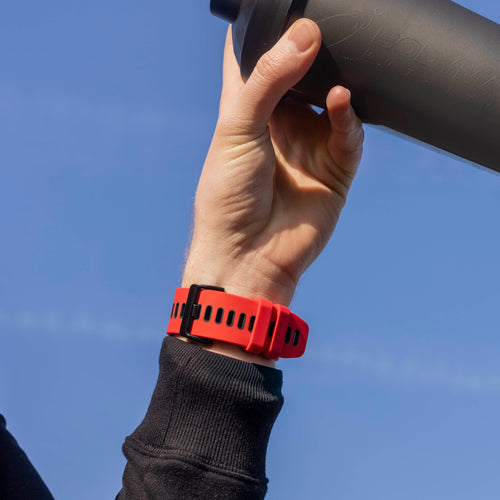 Garmin Fenix 5x / 6x sport gesp band (rood/zwart)
