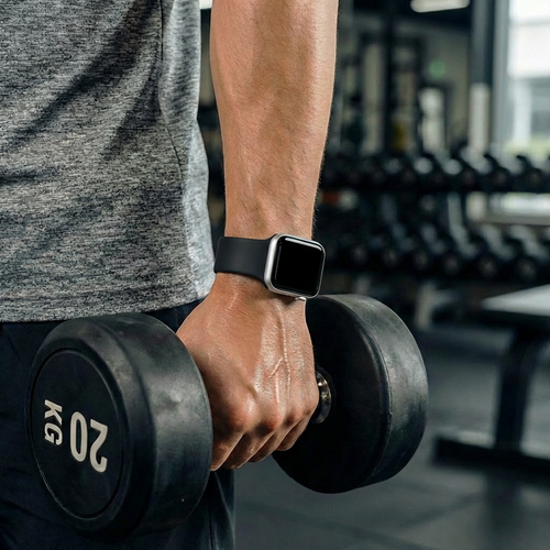 Apple Watch Ultra silicone bandje (zwart)