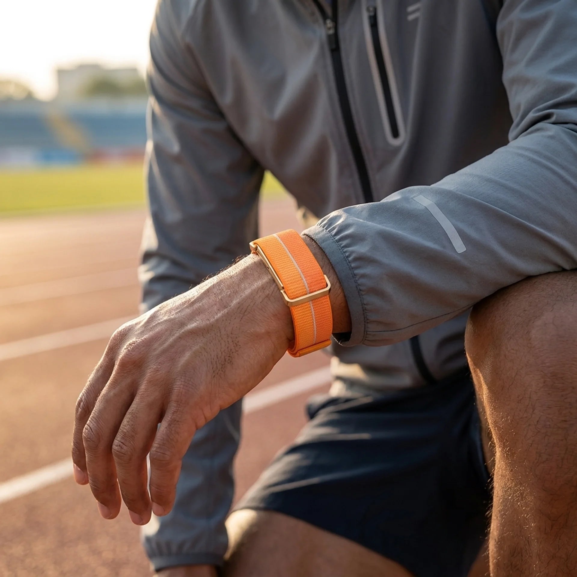 Fitbit Air ultradunne nylon band (oranje)