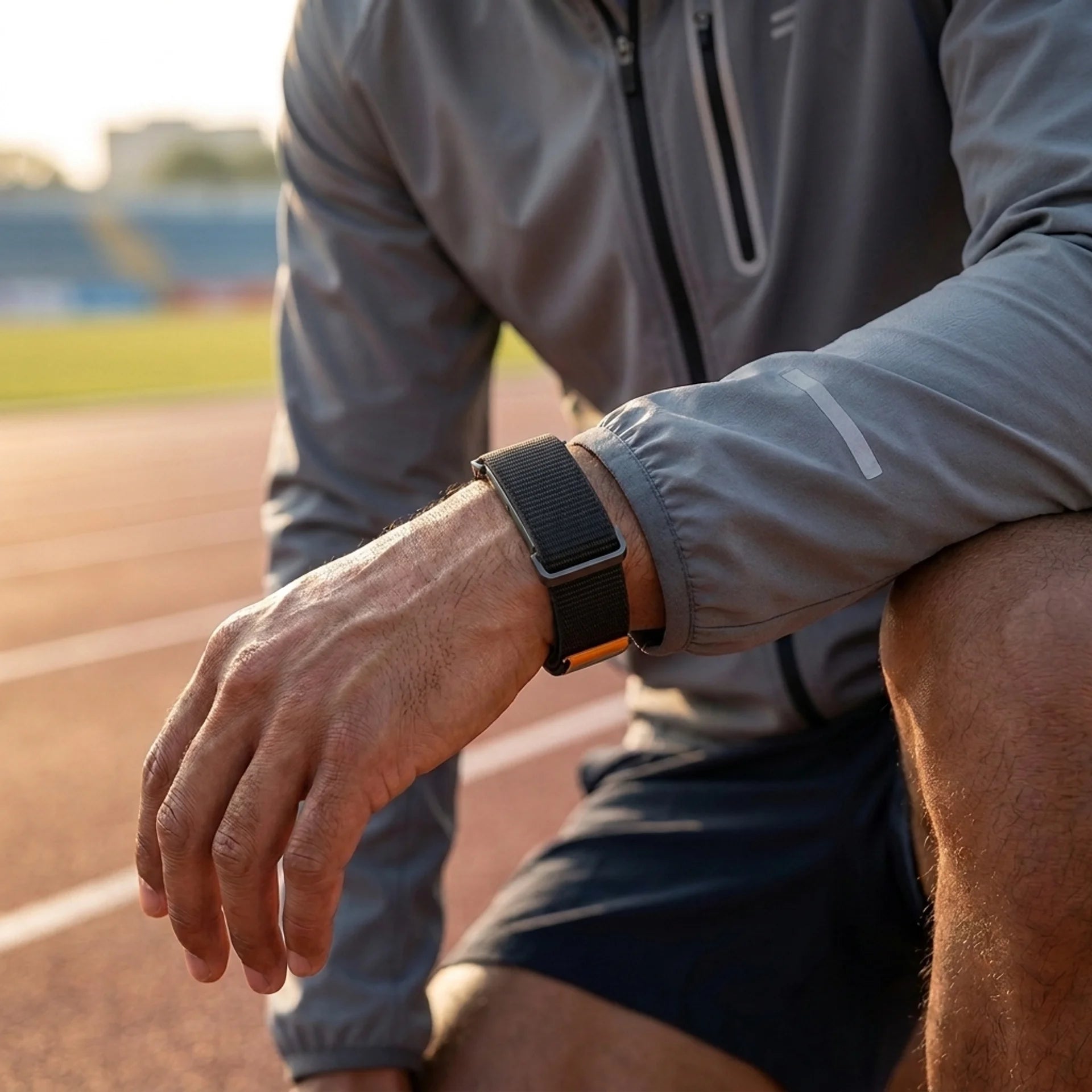 Fitbit Air ultradunne nylon band (zwart)