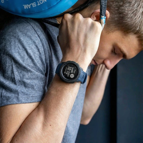 Garmin Instinct 1 / 2 siliconen bandje (donkerblauw)