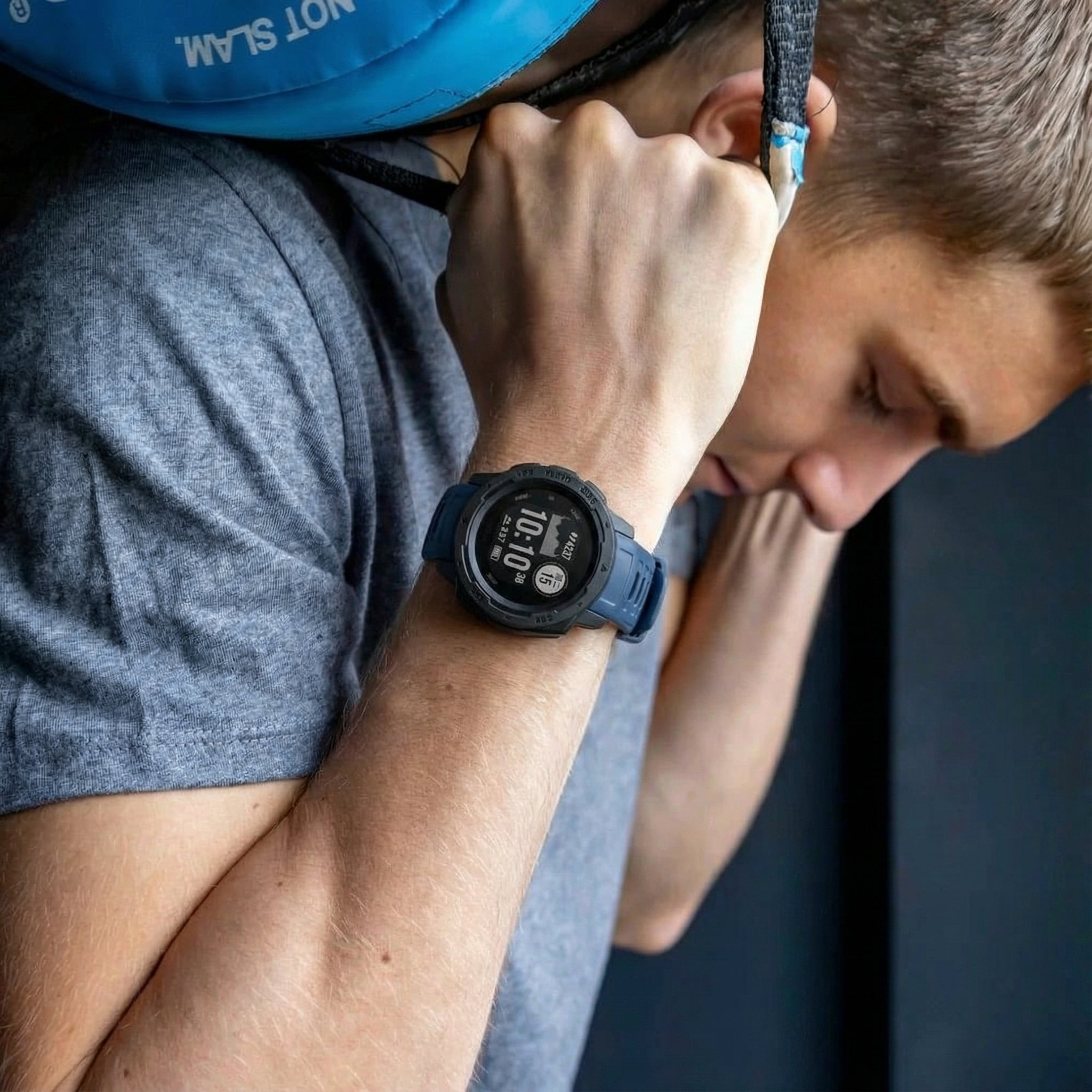 Garmin Instinct 1/2 Silicone Strap (Dark Blue)