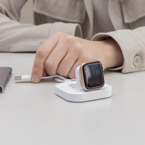 Apple Watch portable mini oplader (wit)