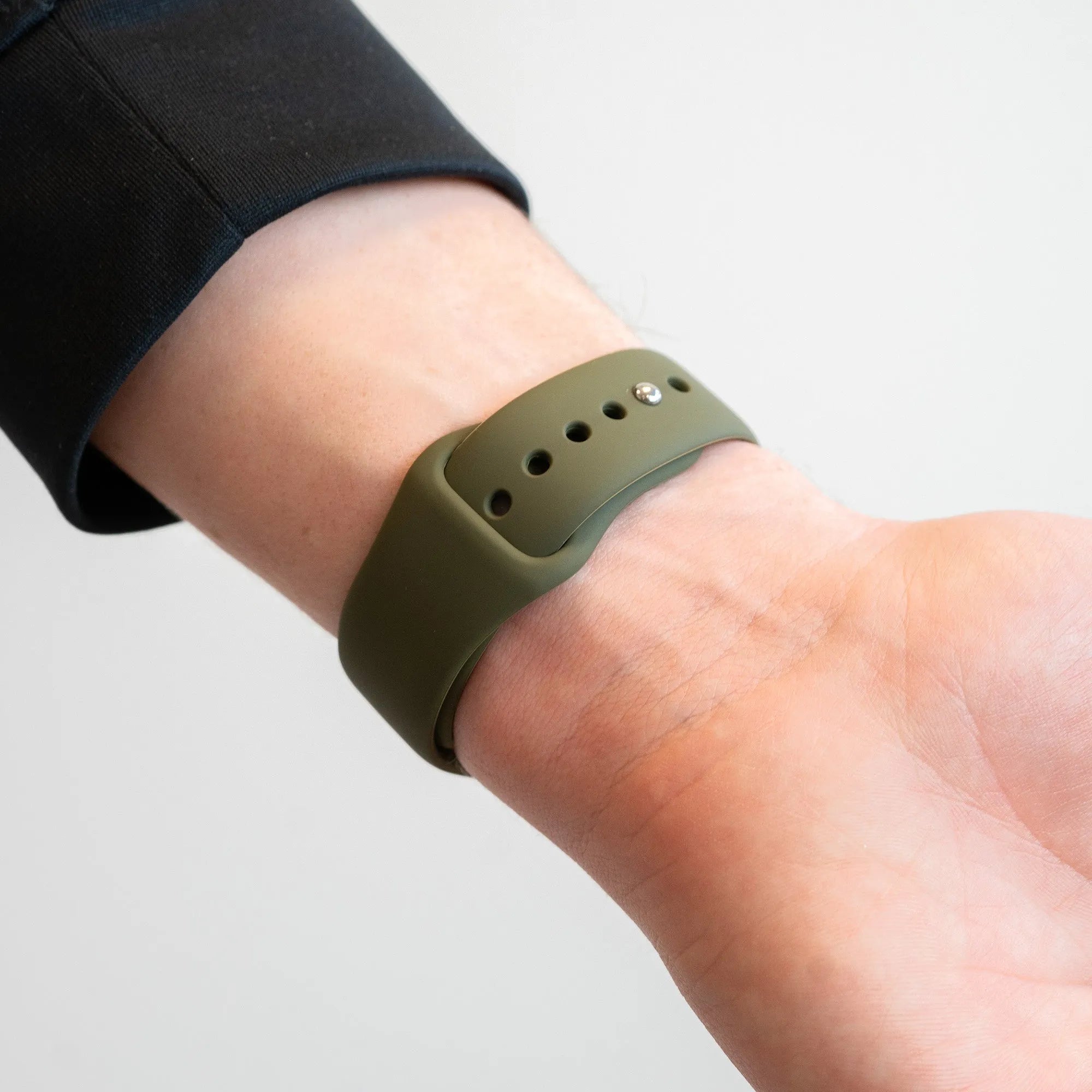 Bandz Gard Pro Health Smartwatch 3 - 41mm sport band 'Deluxe' (olijfgroen)