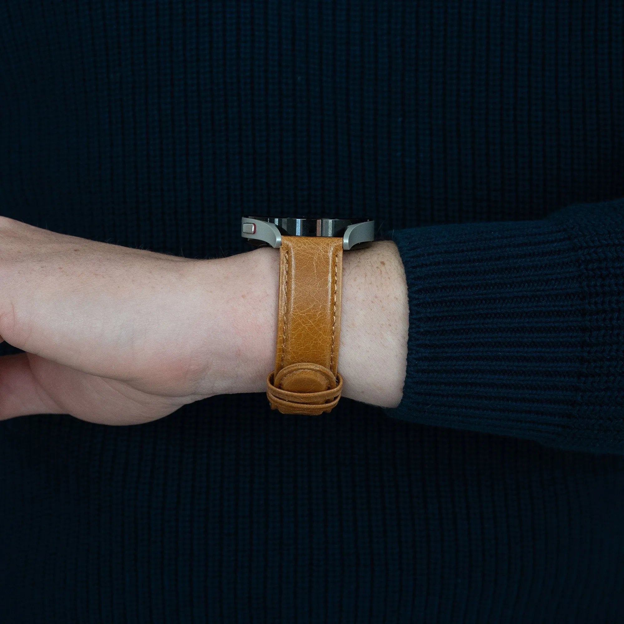 Bandz Suunto Vertical 2 lederen band 'Classic' (bruin)