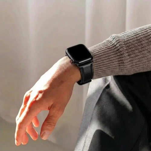 Apple Watch Ultra Leather Strap (Black)