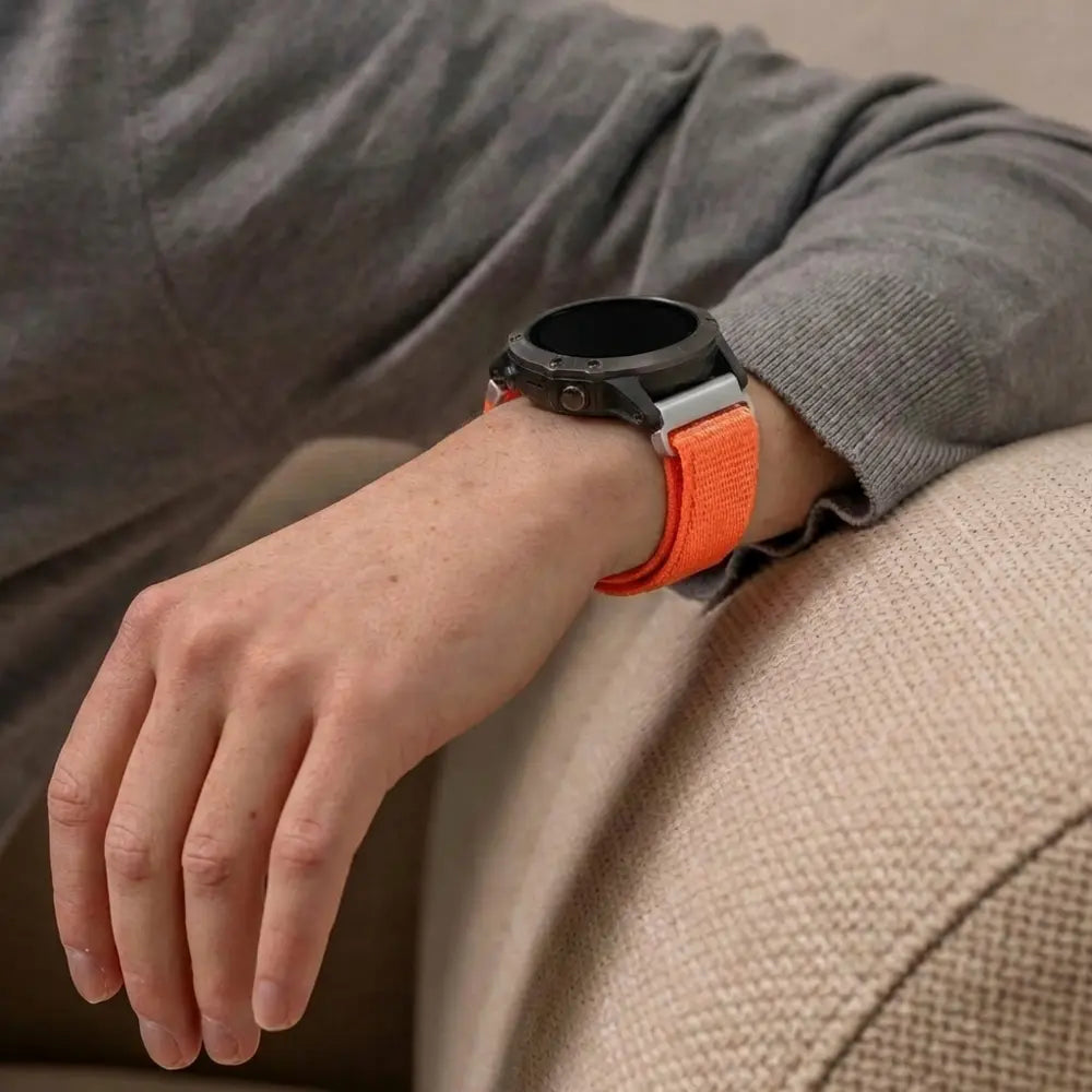 Garmin Fenix 7 nylon band (oranje)