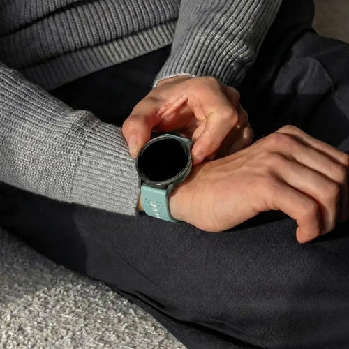 Silicone Strap, green-grey, lifestyle photo
