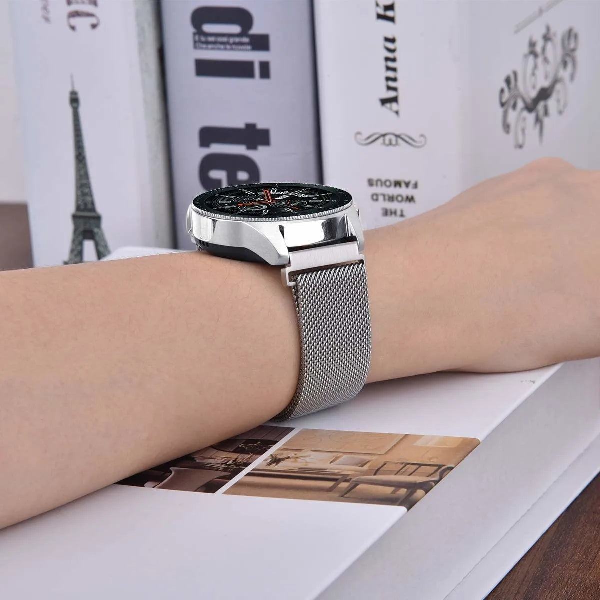 Oppo Watch S Milanese band (zilver)