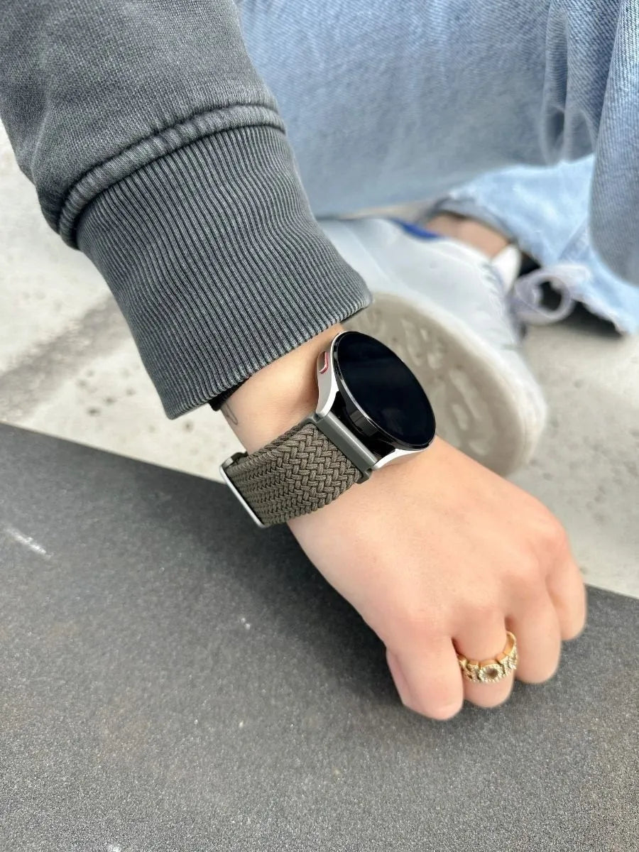 Suunto 9 Peak verstelbaar geweven bandje (groen)