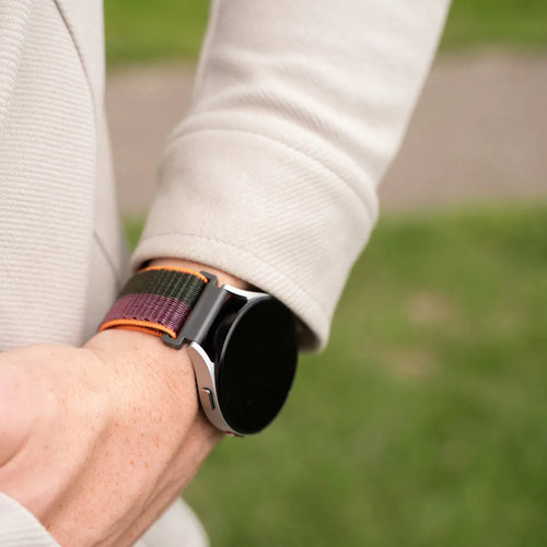 OnePlus Watch 3 - 46mm nylon bandje (dark cherry)