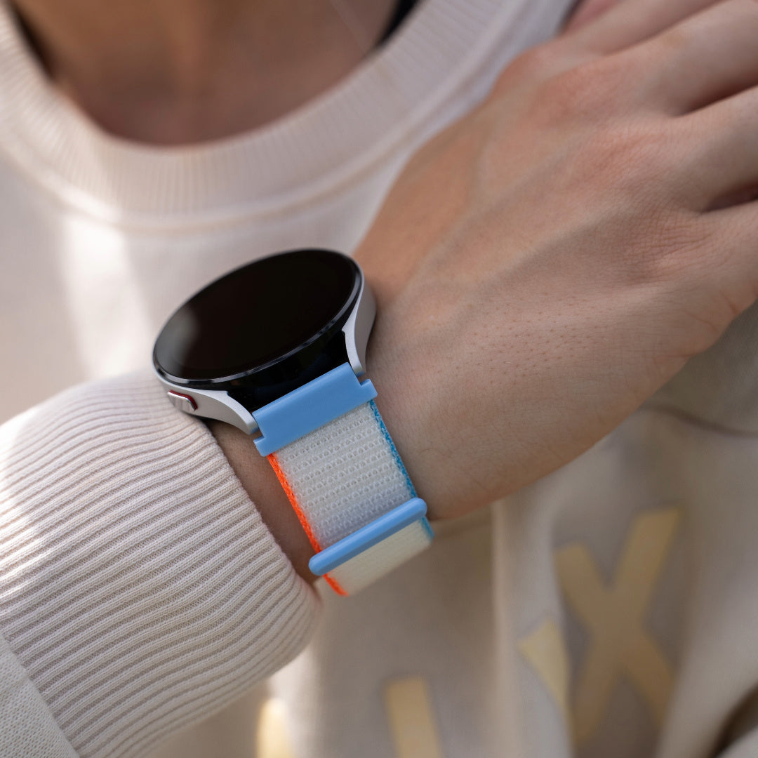 Withings Steel HR - 40mm nylon bandje (milk white)