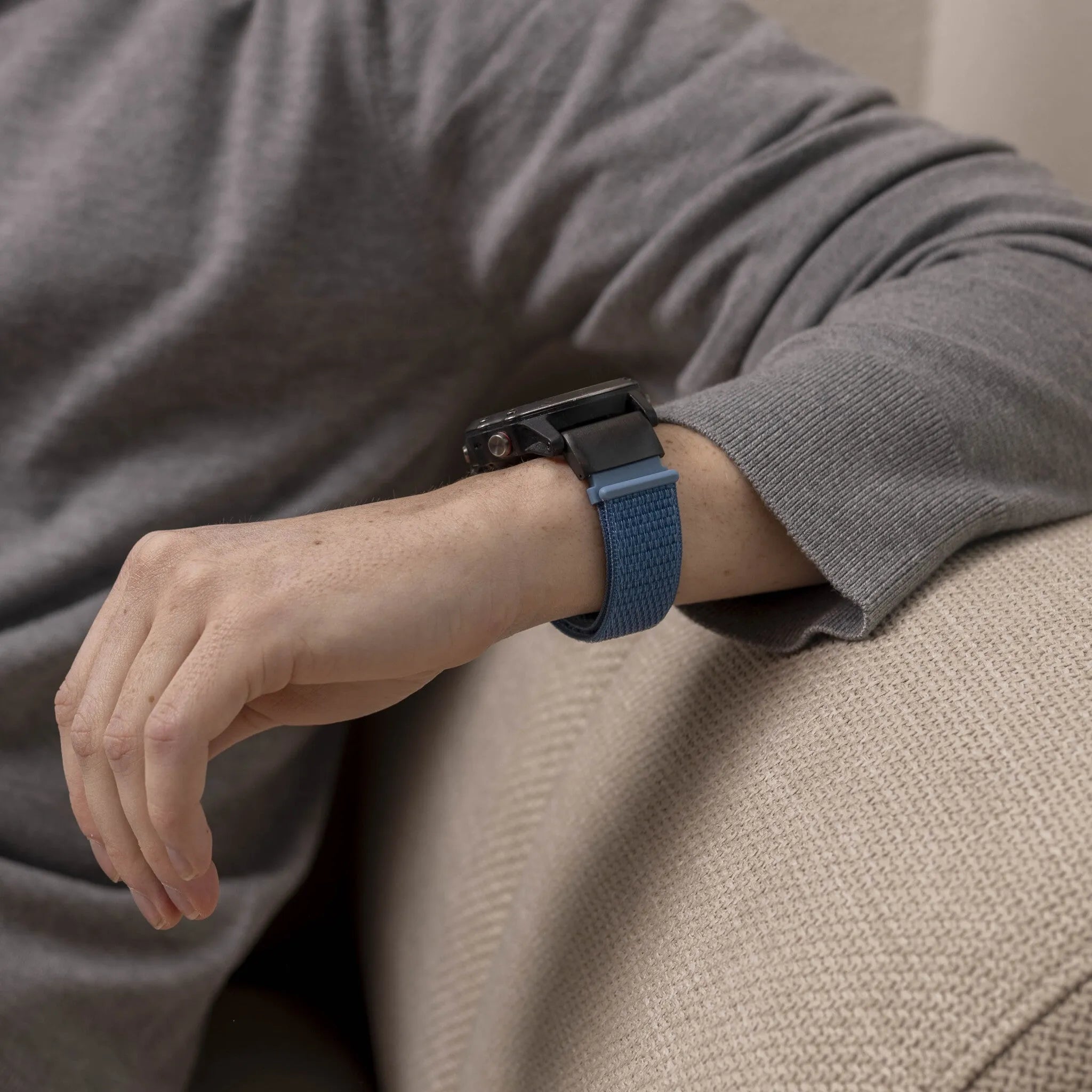 Nylon Strap, light blue, lifestyle photo