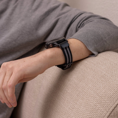 Nylon Buckle Strap, black/grey, lifestyle photo