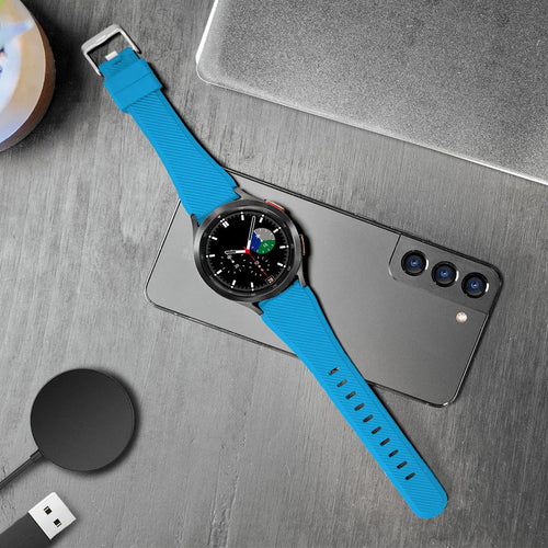 Amazfit Bip 3 (Pro) twill siliconen bandje (lichtblauw)