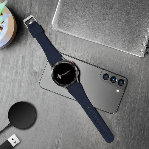 OnePlus Watch 3 - 46mm twill siliconen bandje (donkerblauw)