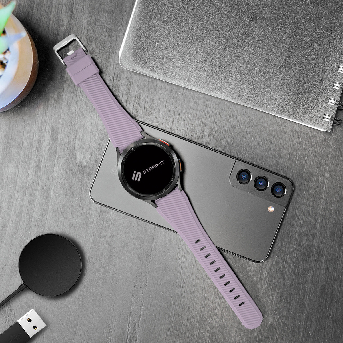 Redmi Watch 5 Active twill siliconen bandje (lila)